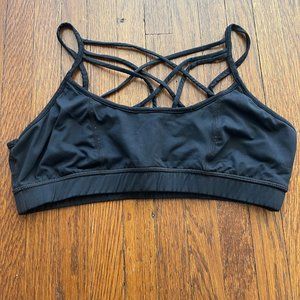 Sexy cross front athleisure bra - gently used